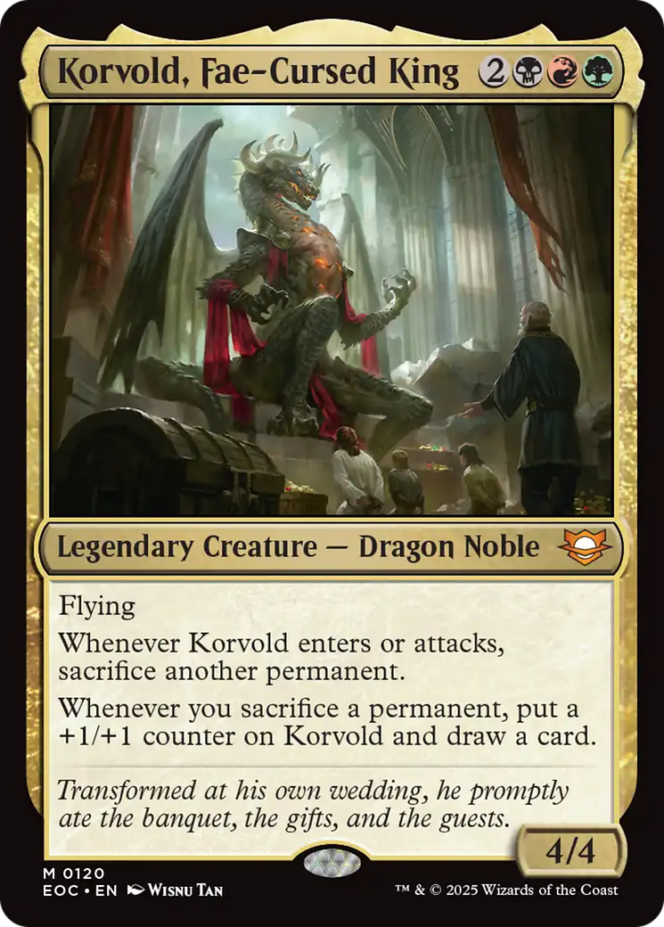 Korvold, Fae-Cursed King [Edge of Eternities Commander] | I Want That Stuff Brandon