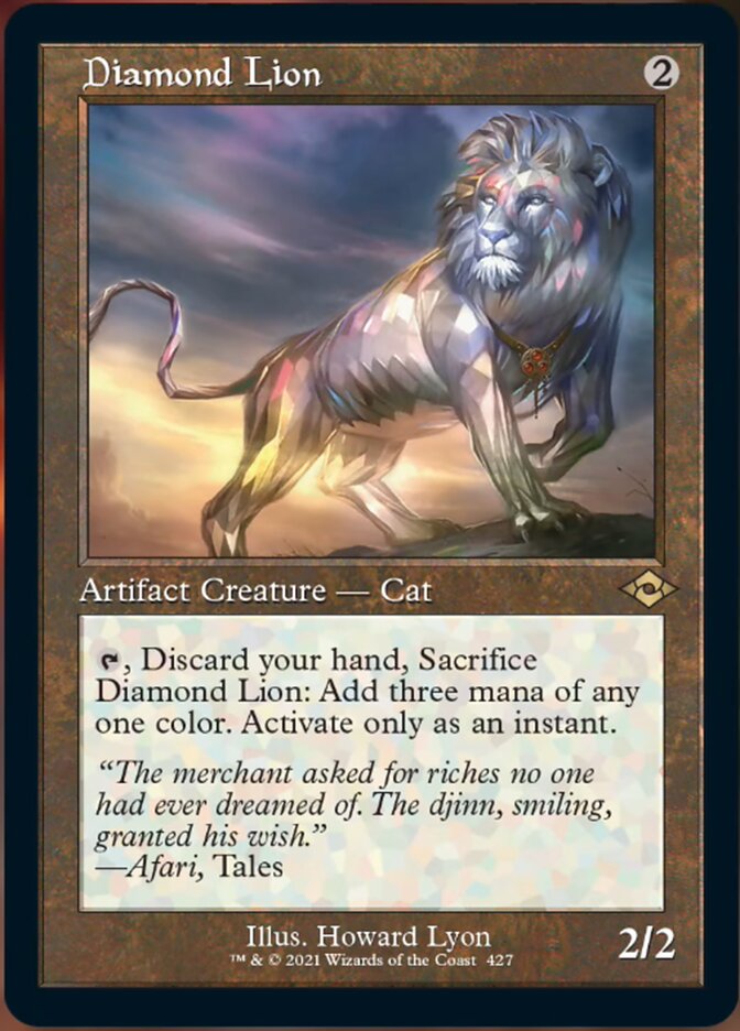 Diamond Lion (Retro Foil Etched) [Modern Horizons 2] | I Want That Stuff Brandon