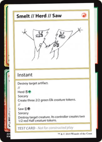 Smelt // Herd // Saw (2021 Edition) [Mystery Booster Playtest Cards] | I Want That Stuff Brandon