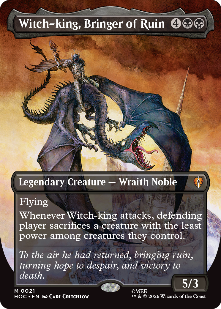 Witch-king, Bringer of Ruin (Borderless) [The Hobbit: Eternal-Legal] | I Want That Stuff Brandon
