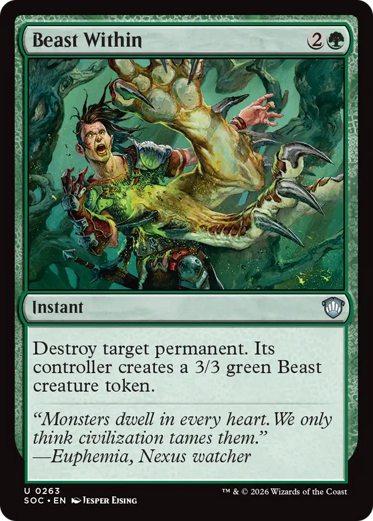 Beast Within [Secrets of Strixhaven Commander] | I Want That Stuff Brandon