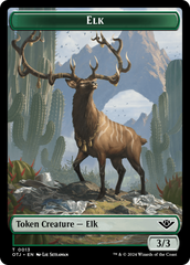 Mercenary // Elk Double-Sided Token [Outlaws of Thunder Junction Tokens] | I Want That Stuff Brandon