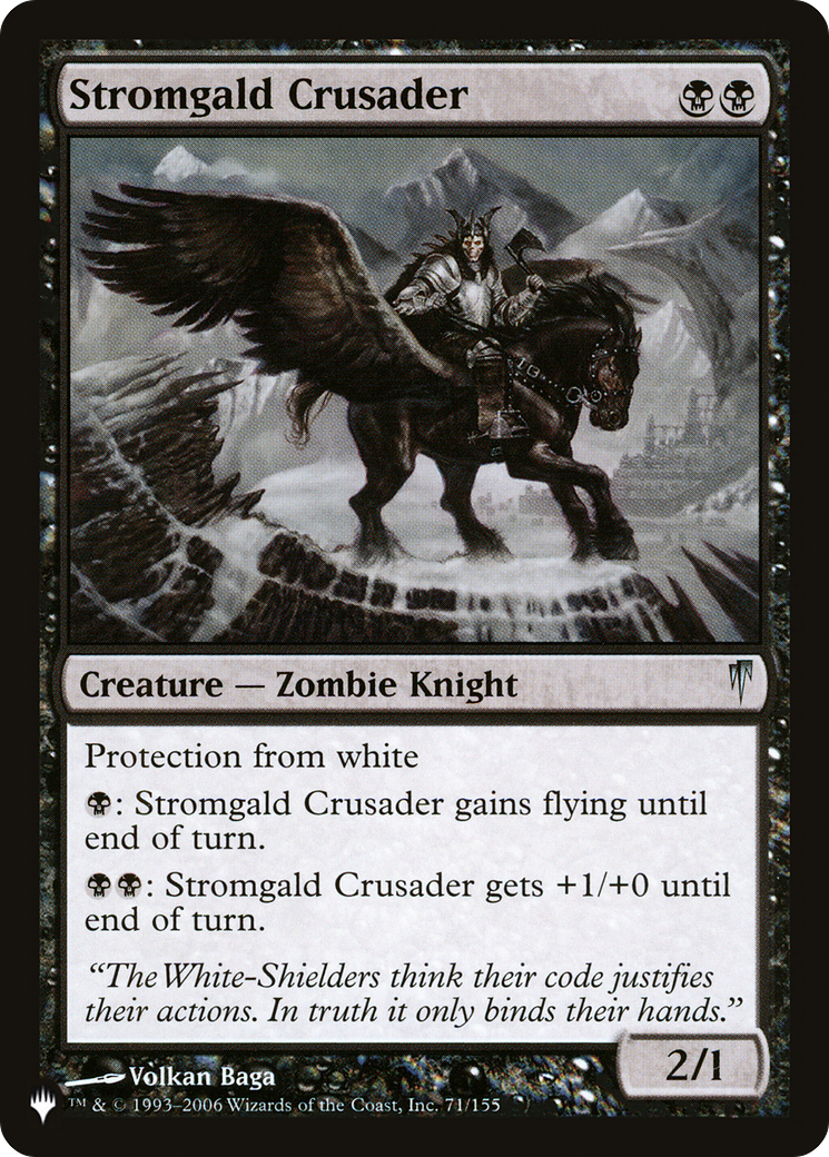 Stromgald Crusader [The List Reprints] | I Want That Stuff Brandon