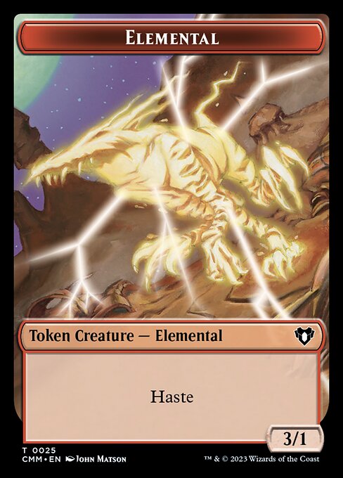 Eldrazi Spawn // Elemental (0025) Double-Sided Token [Commander Masters Tokens] | I Want That Stuff Brandon