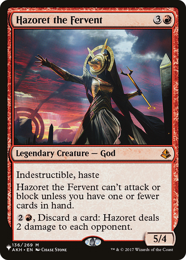 Hazoret the Fervent [The List Reprints] | I Want That Stuff Brandon