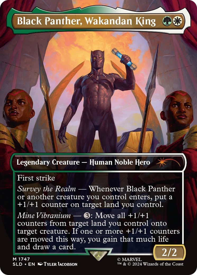 Black Panther, Wakandan King (Rainbow Foil) [Secret Lair Drop Series] | I Want That Stuff Brandon