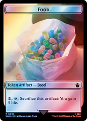 Alien Angel // Food (0057) Double-Sided Token (Surge Foil) [Doctor Who Tokens] | I Want That Stuff Brandon