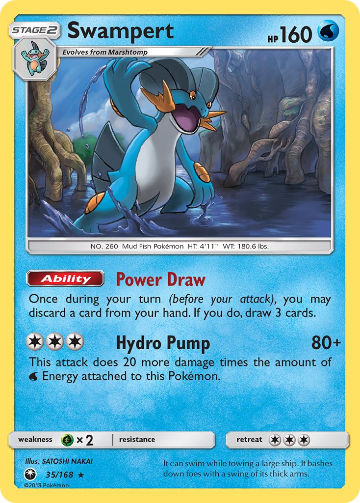 Swampert (35/168) (Theme Deck Exclusive) [Sun & Moon: Celestial Storm] | I Want That Stuff Brandon