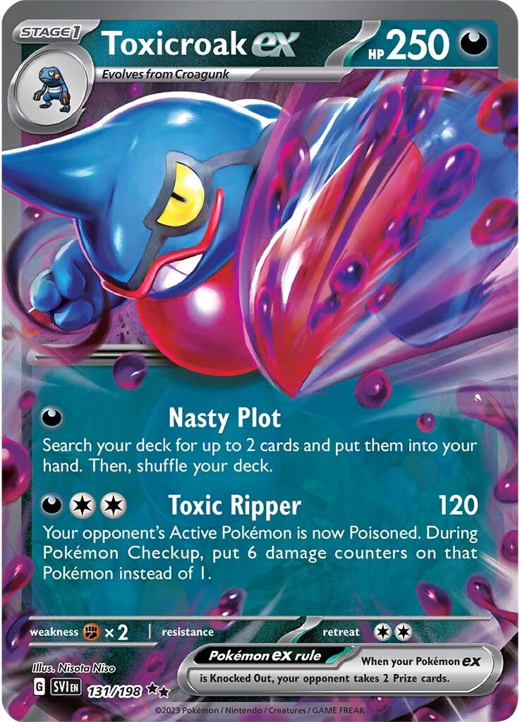 Toxicroak ex (131/198) [Scarlet & Violet: Base Set] | I Want That Stuff Brandon