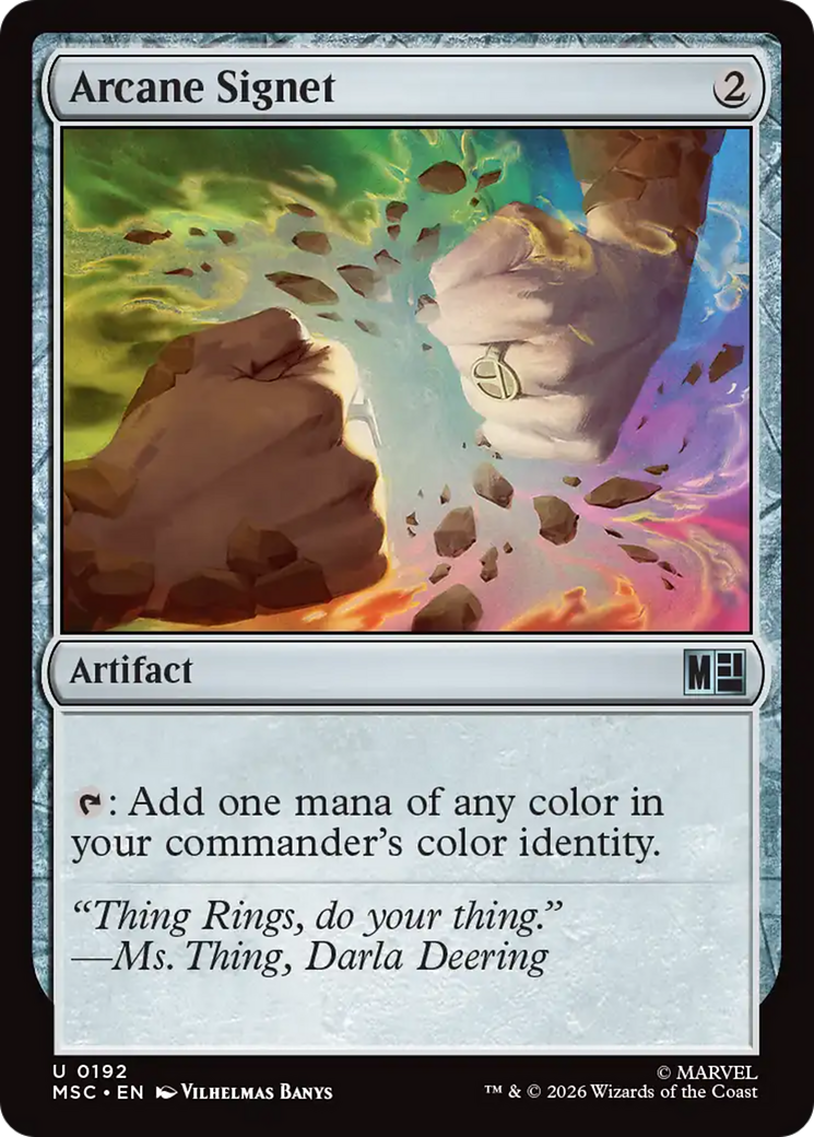 Arcane Signet (0192) (Surge Foil) [Marvel Super Heroes Commander] | I Want That Stuff Brandon