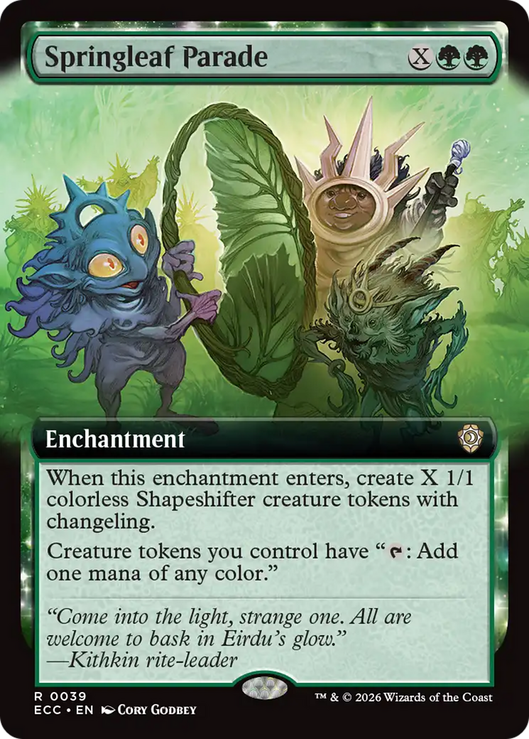 Springleaf Parade (Extended Art) [Lorwyn Eclipsed Commander] | I Want That Stuff Brandon
