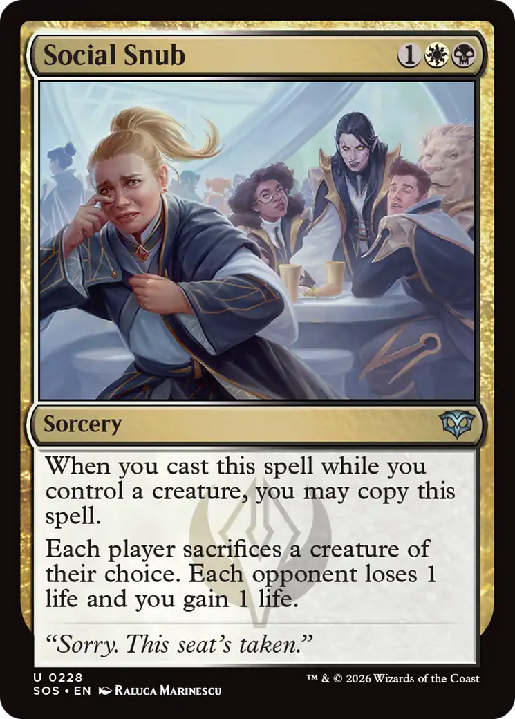 Social Snub [Secrets of Strixhaven] | I Want That Stuff Brandon