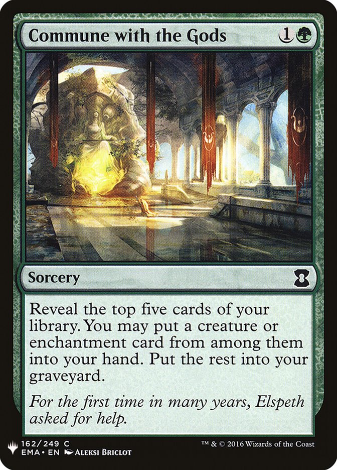 Commune with the Gods [Mystery Booster] | I Want That Stuff Brandon