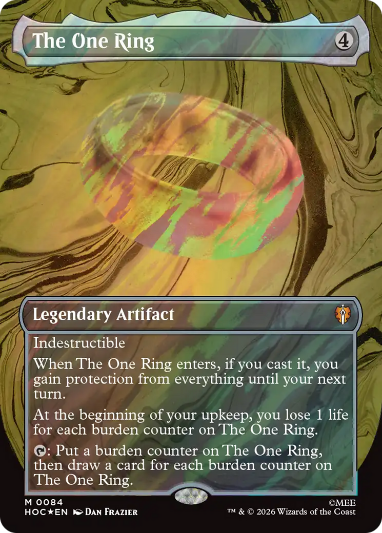 The One Ring (Borderless) (Surge Foil) [The Hobbit: Eternal-Legal] | I Want That Stuff Brandon