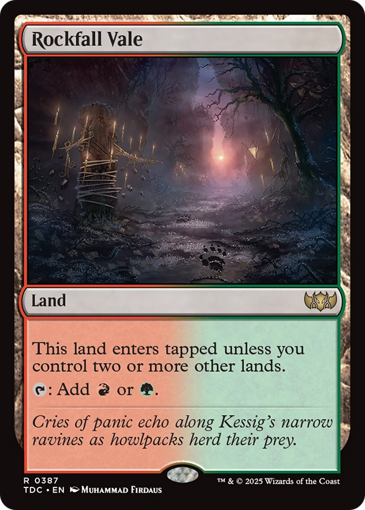 Rockfall Vale [Tarkir: Dragonstorm Commander] | I Want That Stuff Brandon