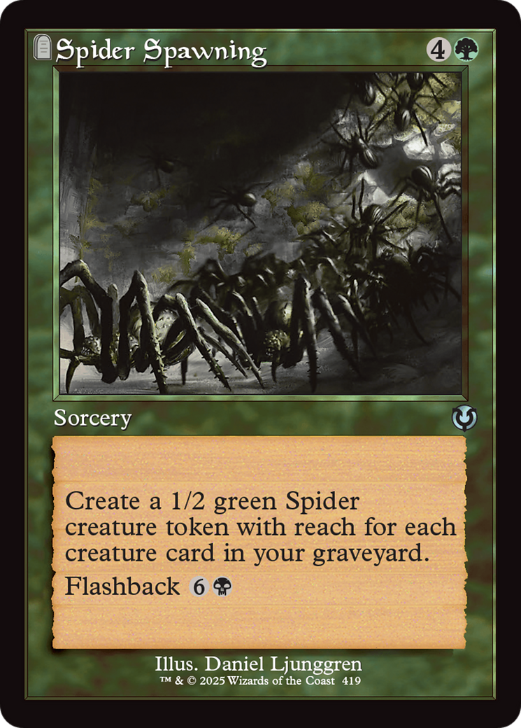 Spider Spawning (Retro Frame) [Innistrad Remastered] | I Want That Stuff Brandon