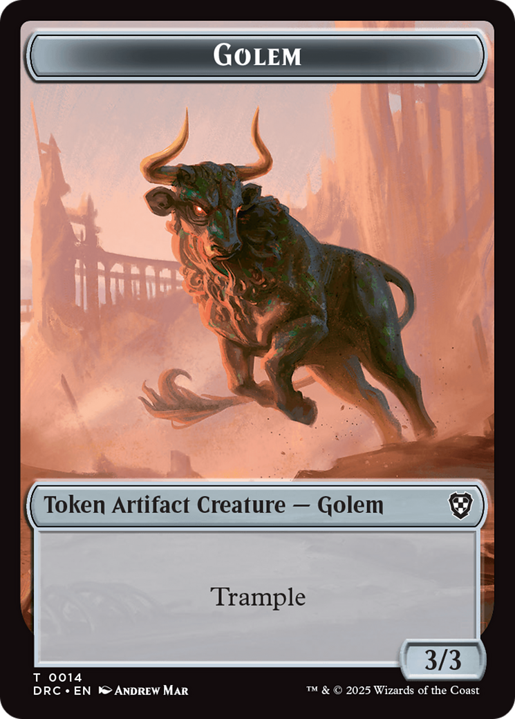 Golem (0014) // Golem (0015) Double-Sided Token [Aetherdrift Tokens] | I Want That Stuff Brandon