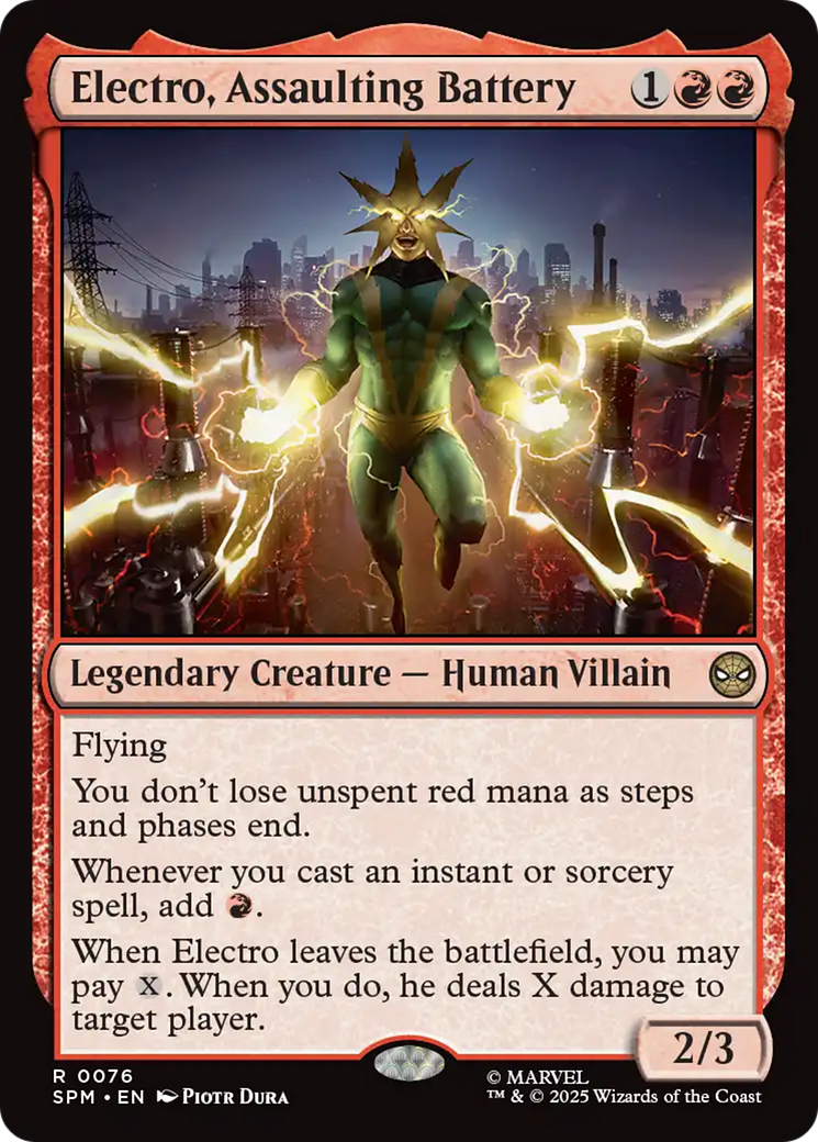 Electro, Assaulting Battery [Marvel's Spider-Man] | I Want That Stuff Brandon