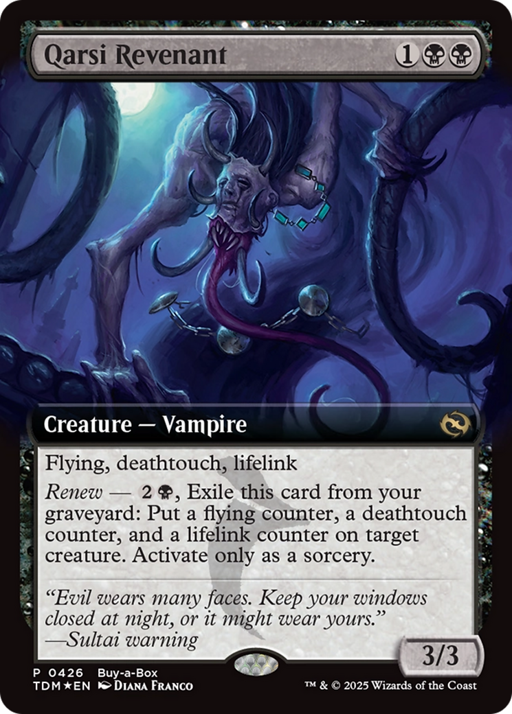 Qarsi Revenant (Extended Art) (Buy-A-Box) [Tarkir: Dragonstorm Promos] | I Want That Stuff Brandon