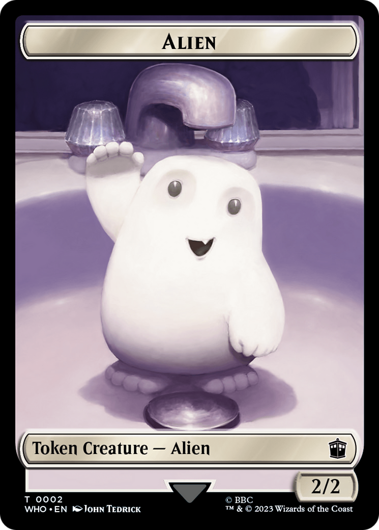 Alien // Alien Salamander Double-Sided Token [Doctor Who Tokens] | I Want That Stuff Brandon