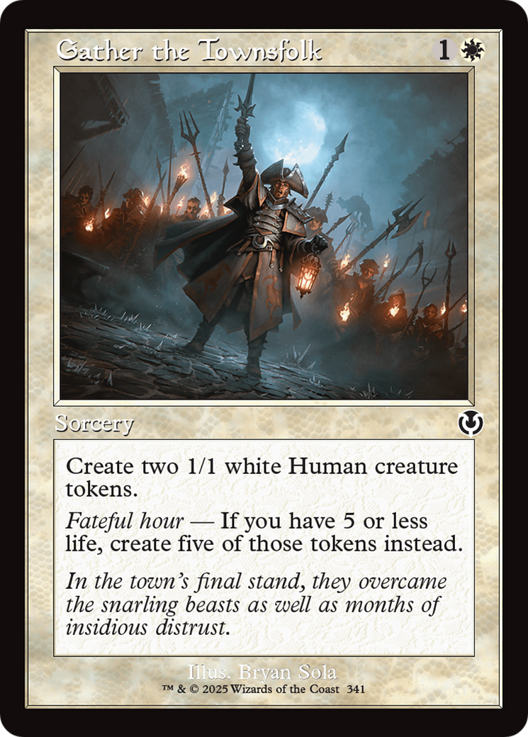 Gather the Townsfolk (Retro Frame) [Innistrad Remastered] | I Want That Stuff Brandon