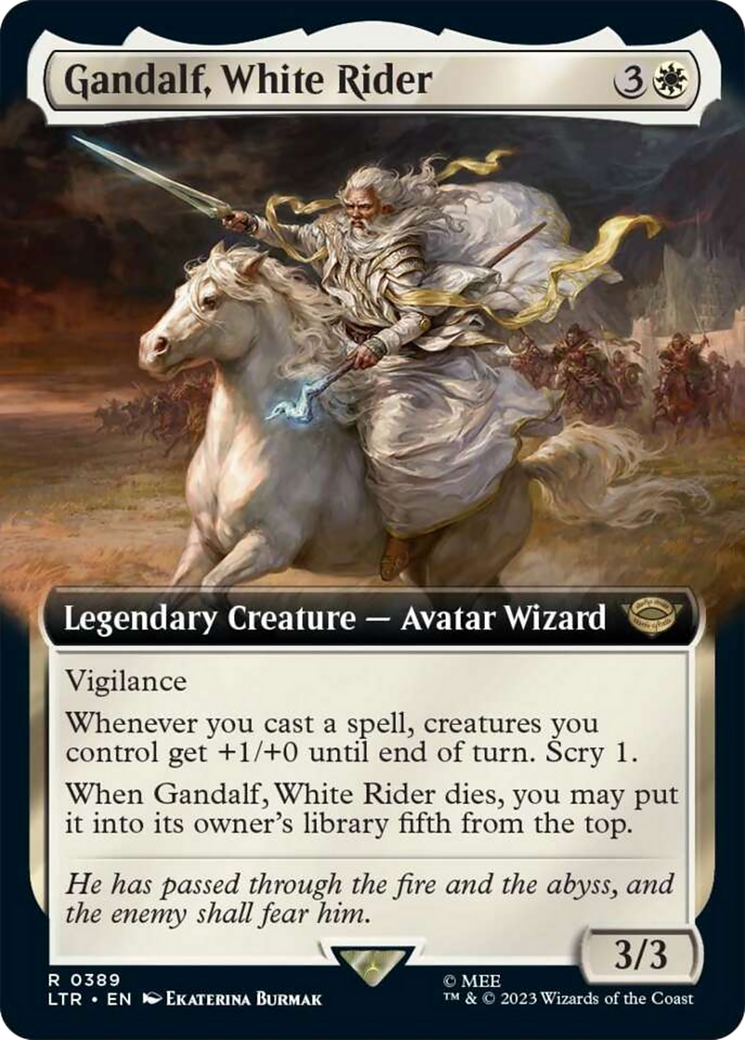 Gandalf, White Rider (Extended Art) [The Lord of the Rings: Tales of Middle-Earth] | I Want That Stuff Brandon