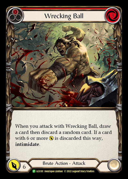 Wrecking Ball [LGS101] (Promo)  Rainbow Foil | I Want That Stuff Brandon