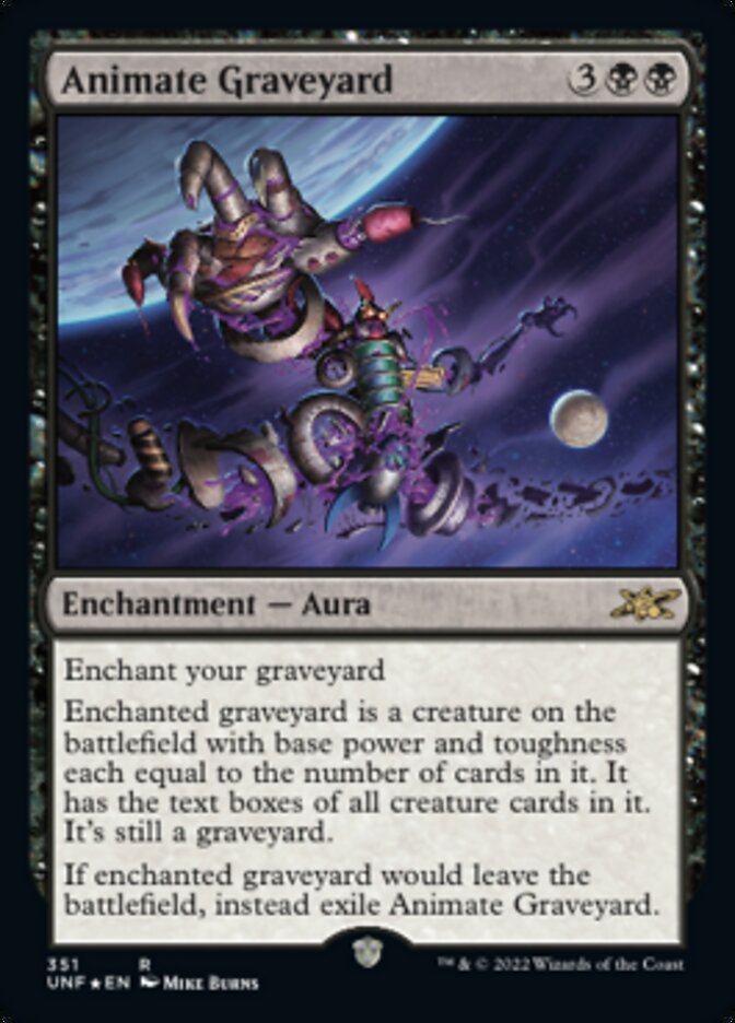 Animate Graveyard (Galaxy Foil) [Unfinity] | I Want That Stuff Brandon