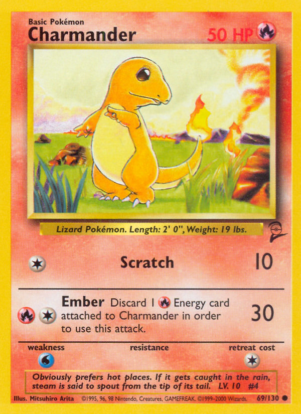 Charmander (69/130) [Base Set 2] | I Want That Stuff Brandon