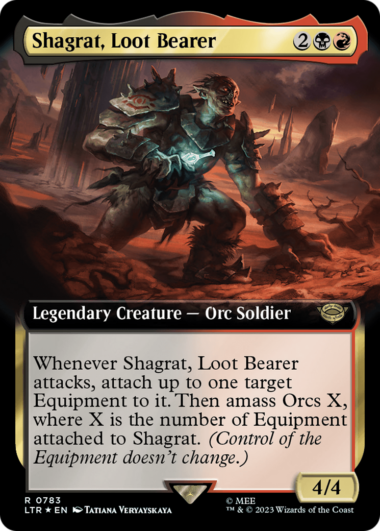 Shagrat, Loot Bearer (Extended Art) (Surge Foil) [The Lord of the Rings: Tales of Middle-Earth] | I Want That Stuff Brandon