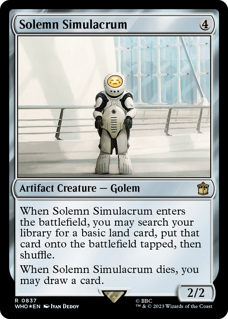 Solemn Simulacrum (Surge Foil) [Doctor Who] | I Want That Stuff Brandon