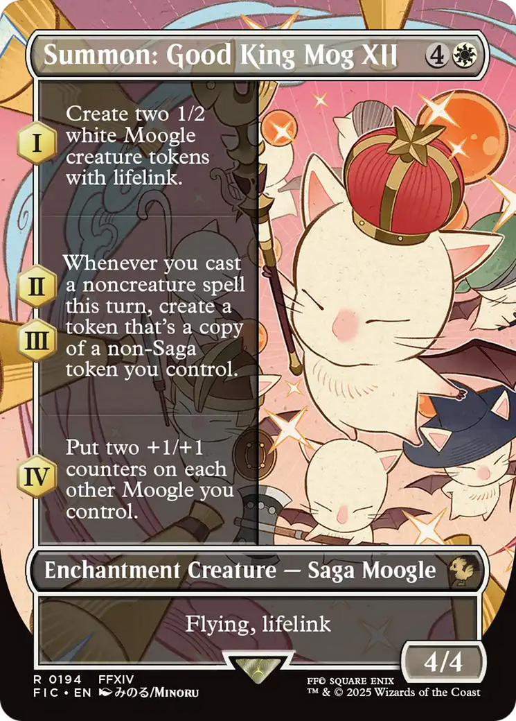 Summon: Good King Mog XII (Borderless) [FINAL FANTASY Commander] | I Want That Stuff Brandon