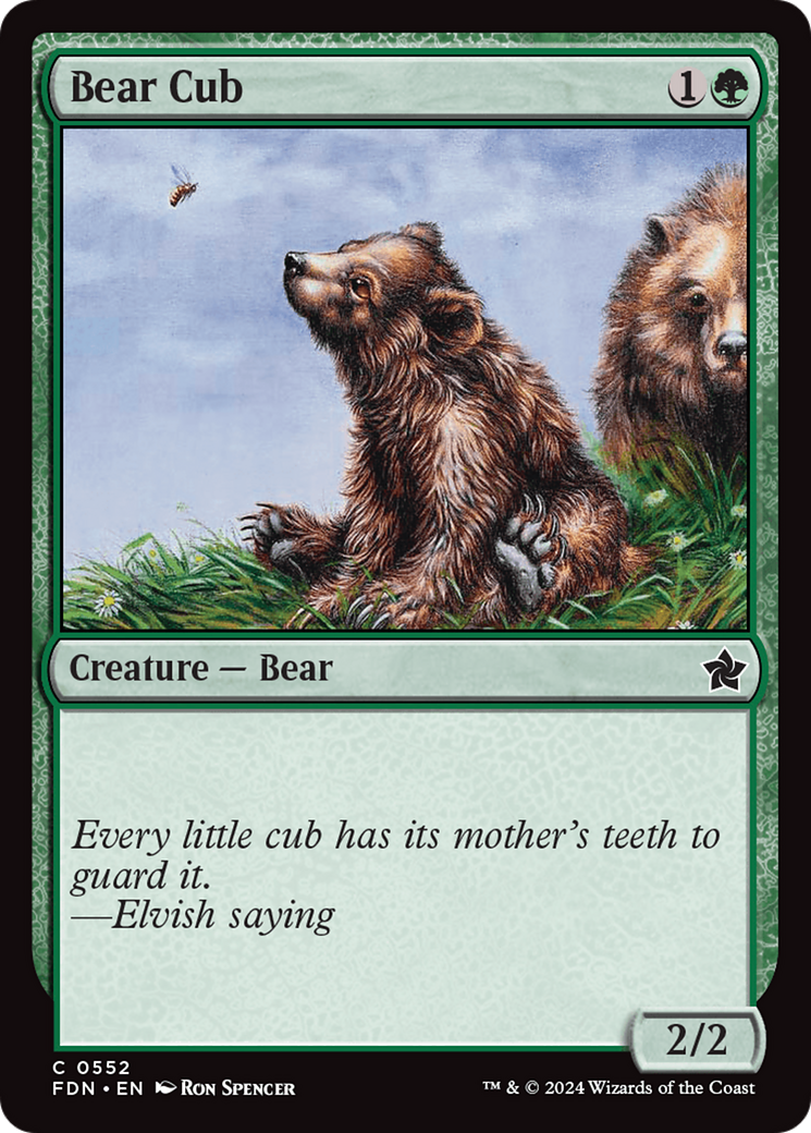 Bear Cub [Foundations] | I Want That Stuff Brandon