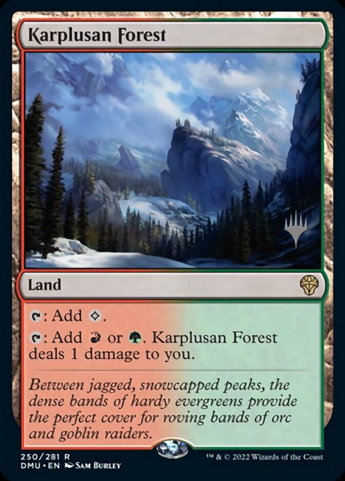 Karplusan Forest (Promo Pack) [Dominaria United Promos] | I Want That Stuff Brandon