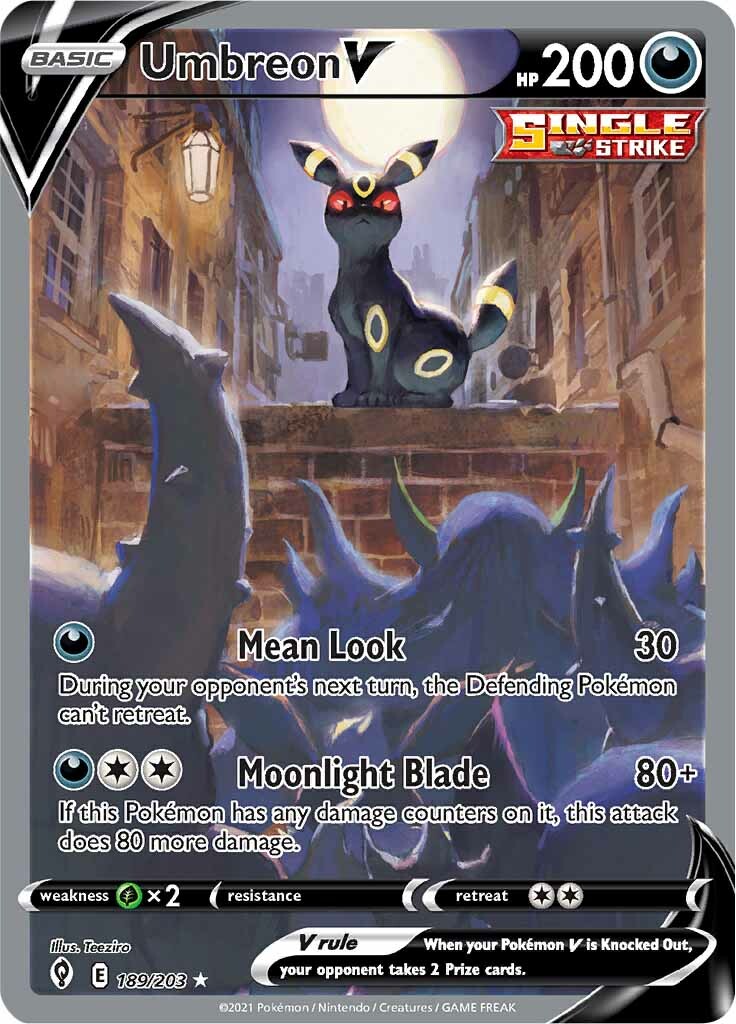 Umbreon V (189/203) [Sword & Shield: Evolving Skies] | I Want That Stuff Brandon