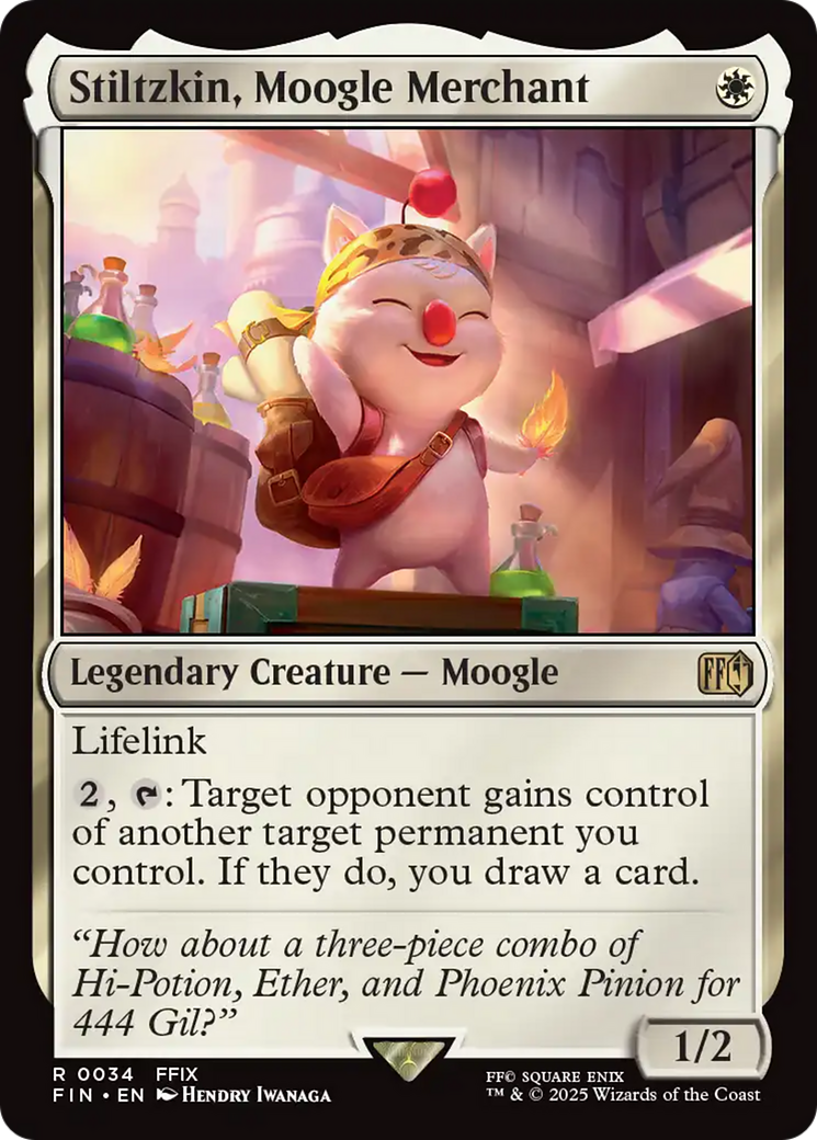 Stiltzkin, Moogle Merchant [FINAL FANTASY] | I Want That Stuff Brandon