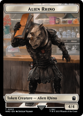 Alien Rhino // Alien Warrior Double-Sided Token [Doctor Who Tokens] | I Want That Stuff Brandon