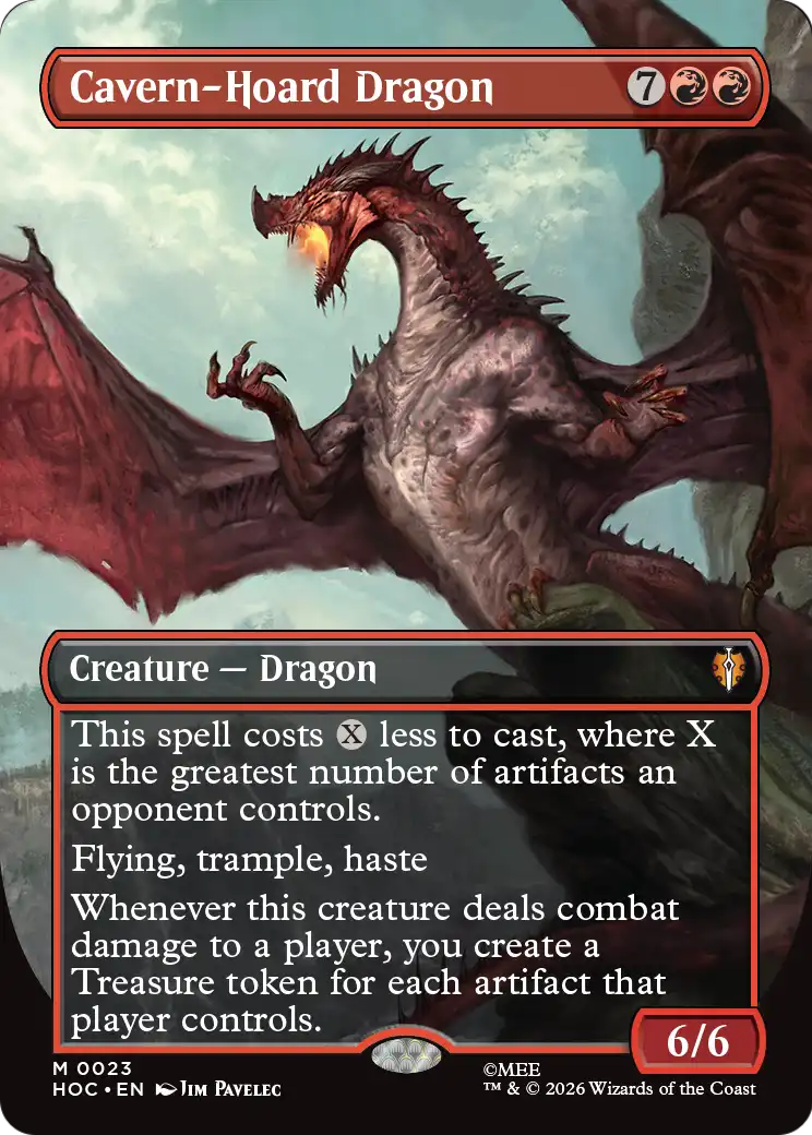 Cavern-Hoard Dragon (Borderless) [The Hobbit: Eternal-Legal] | I Want That Stuff Brandon