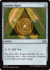 Azorius Signet [Duskmourn: House of Horror Commander] | I Want That Stuff Brandon