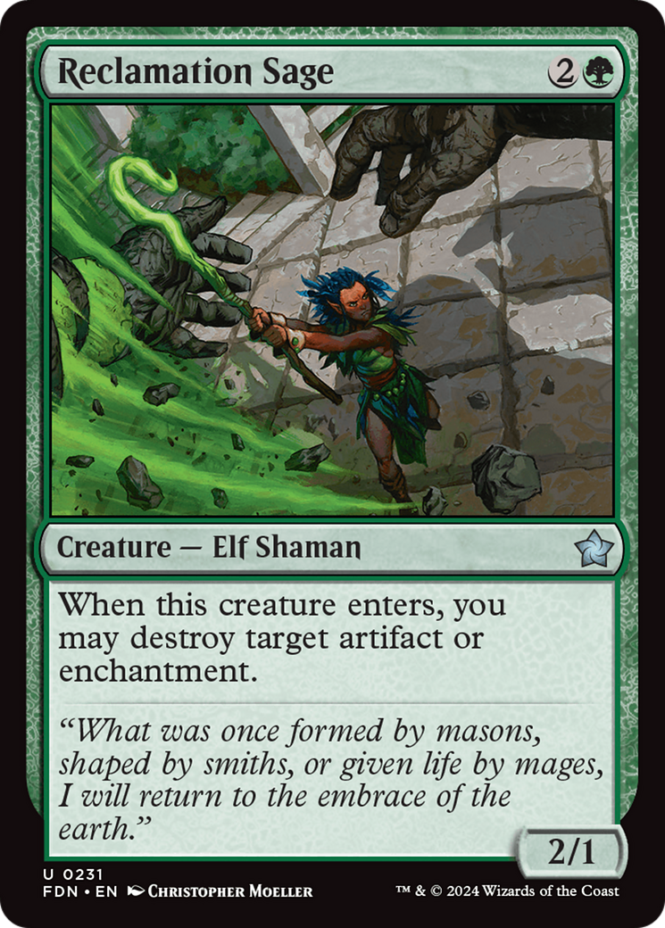 Reclamation Sage [Foundations] | I Want That Stuff Brandon