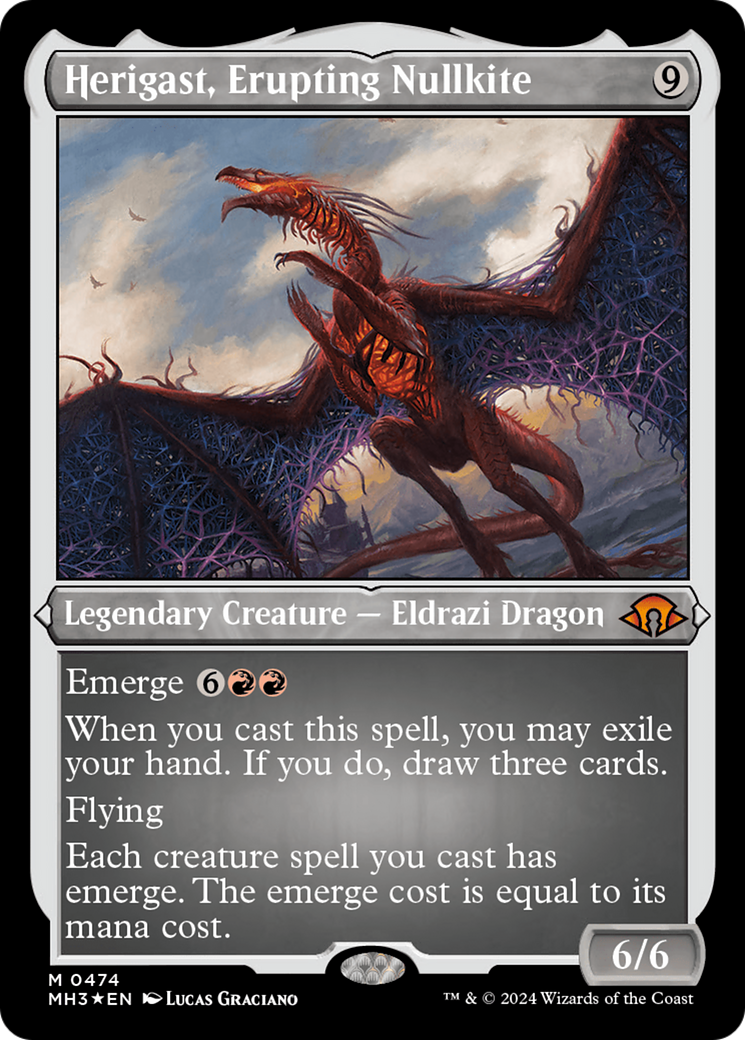 Herigast, Erupting Nullkite (Foil Etched) [Modern Horizons 3] | I Want That Stuff Brandon