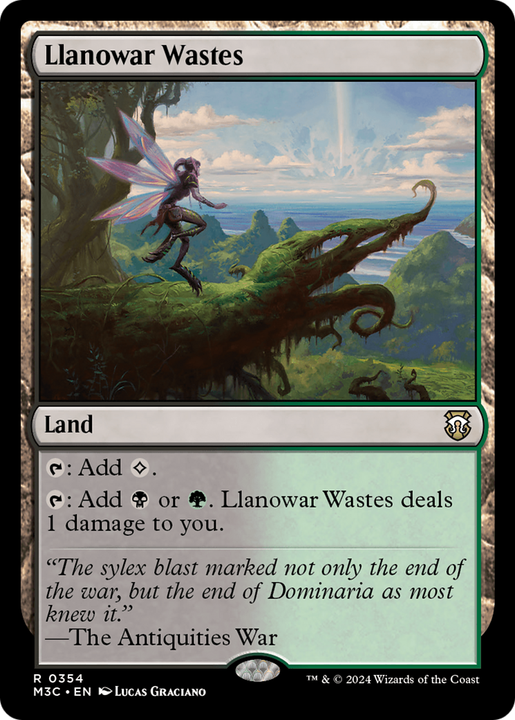 Llanowar Wastes (Ripple Foil) [Modern Horizons 3 Commander] | I Want That Stuff Brandon