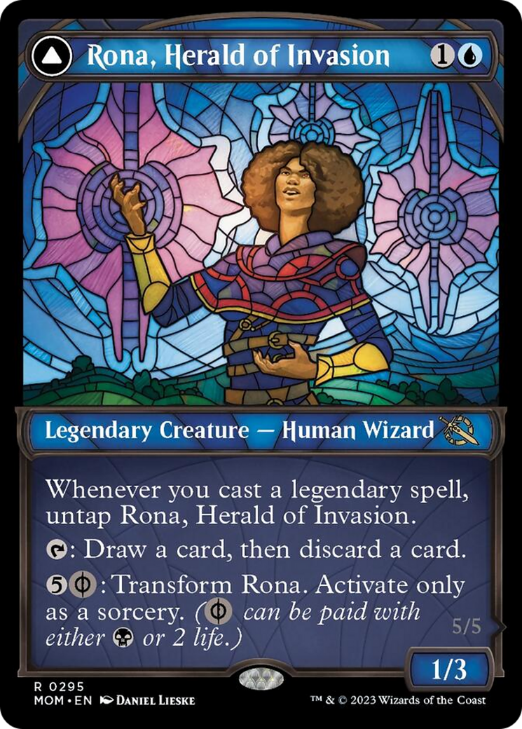 Rona, Herald of Invasion // Rona, Tolarian Obliterator (Showcase Planar Booster Fun) [March of the Machine] | I Want That Stuff Brandon