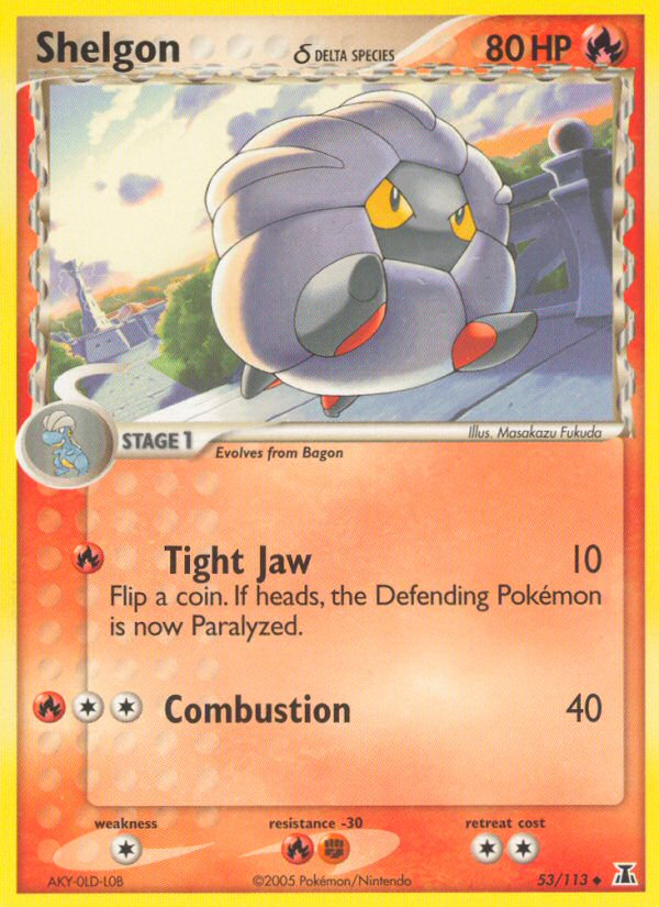 Shelgon (53/113) (Delta Species) [EX: Delta Species] | I Want That Stuff Brandon