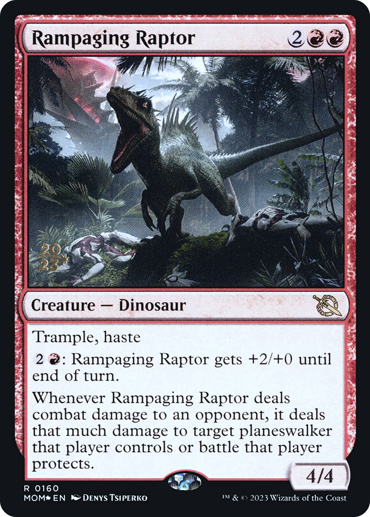 Rampaging Raptor [March of the Machine Prerelease Promos] | I Want That Stuff Brandon