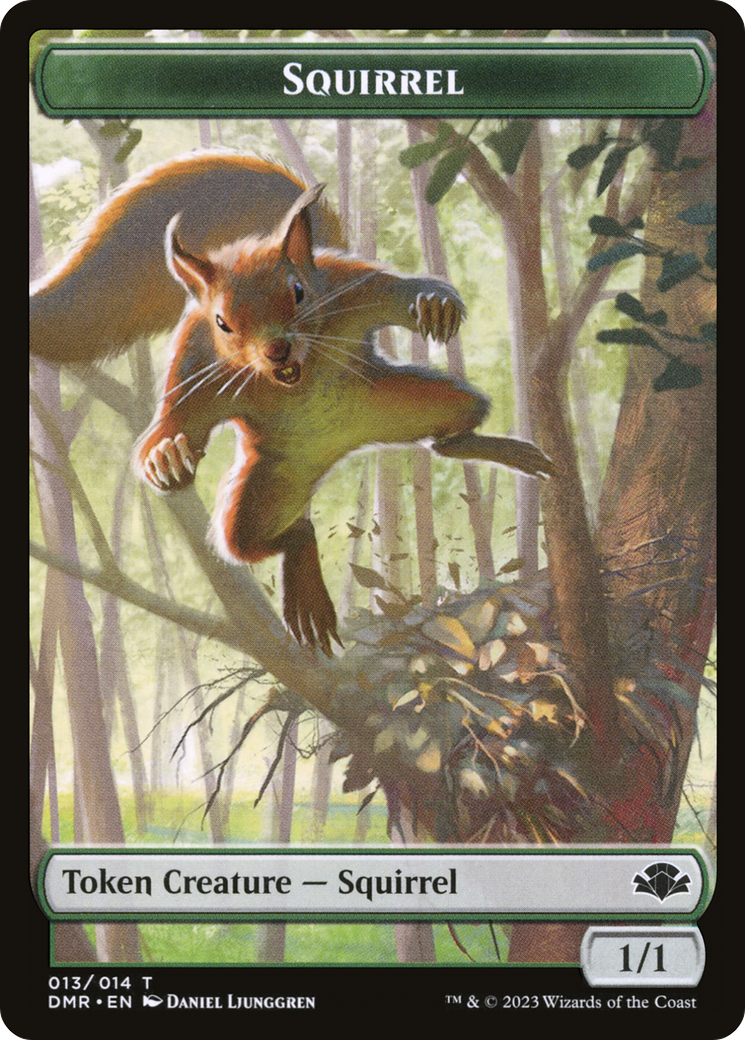 Squirrel Token [Dominaria Remastered Tokens] | I Want That Stuff Brandon