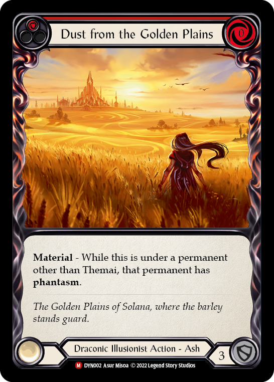 Dust from the Golden Plains [DYN002] (Dynasty)  Rainbow Foil | I Want That Stuff Brandon