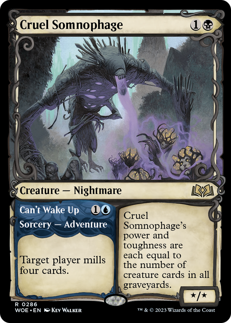 Cruel Somnophage // Can't Wake Up (Showcase) [Wilds of Eldraine] | I Want That Stuff Brandon