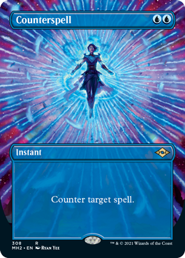 Counterspell (Borderless Alternate Art) [Modern Horizons 2] | I Want That Stuff Brandon