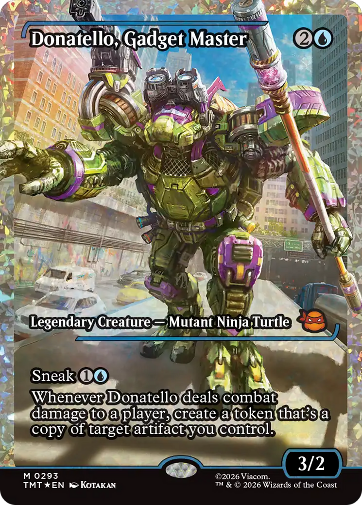 Donatello, Gadget Master (Showcase) (Fracture Foil) [Teenage Mutant Ninja Turtles] | I Want That Stuff Brandon
